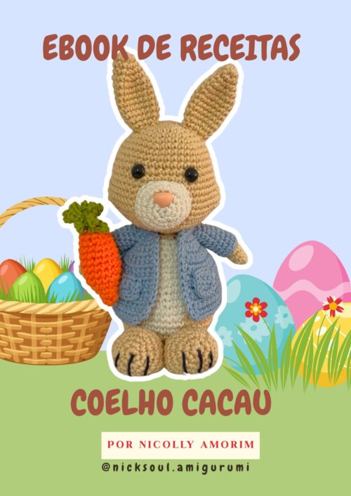 Receita de Amigurumi Coelho Cacau | E-book de Crochê PDF