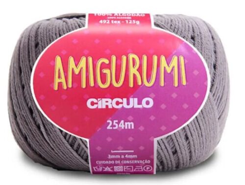 Linha Amigurumi Círculo Aço – Fio de Crochê 100% Algodão 125 g