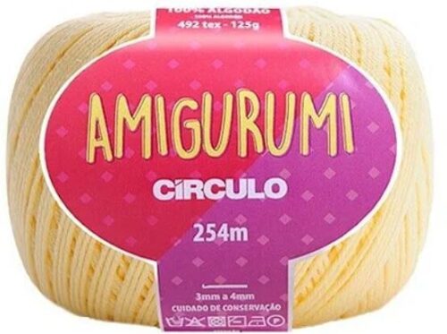 Linha Amigurumi Círculo Creme – Fio de Crochê 100% Algodão 125 g