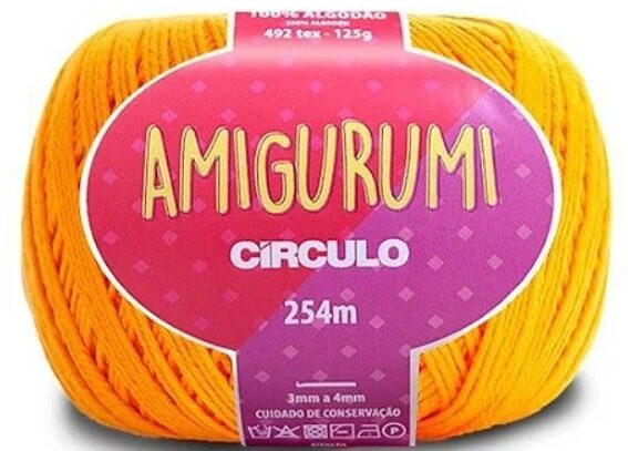 Linha Amigurumi Círculo Gema – Fio de Crochê 100% Algodão 125 g