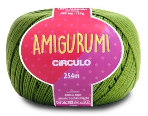 Linha Amigurumi Círculo Greenery – Fio de Crochê 100% Algodão 125 g