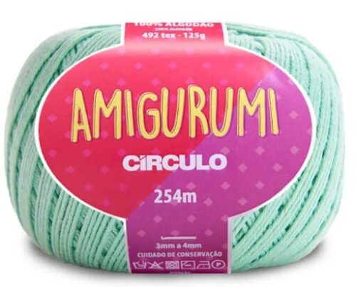 Linha Amigurumi Círculo Neo Mint – Fio de Crochê 100% Algodão 125 g