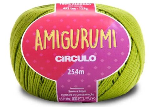 Linha Amigurumi Círculo Pistache – Fio de Crochê 100% Algodão 125 g