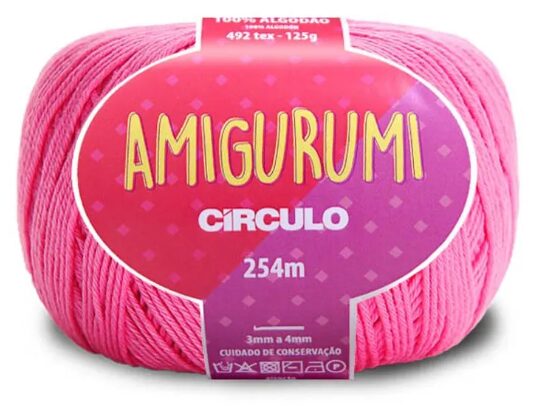 Linha Amigurumi Círculo Pitaya – Fio de Crochê 100% Algodão 125 g