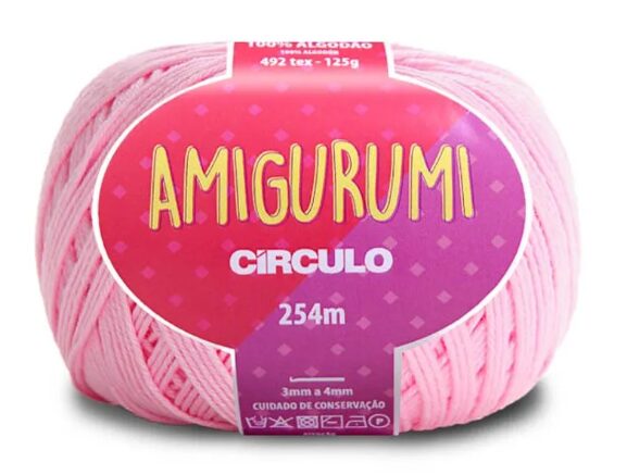 Linha Amigurumi Círculo Quartzo – Fio de Crochê 100% Algodão 125 g