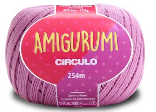 Linha Amigurumi Círculo Violeta – Fio de Crochê 100% Algodão 125 g